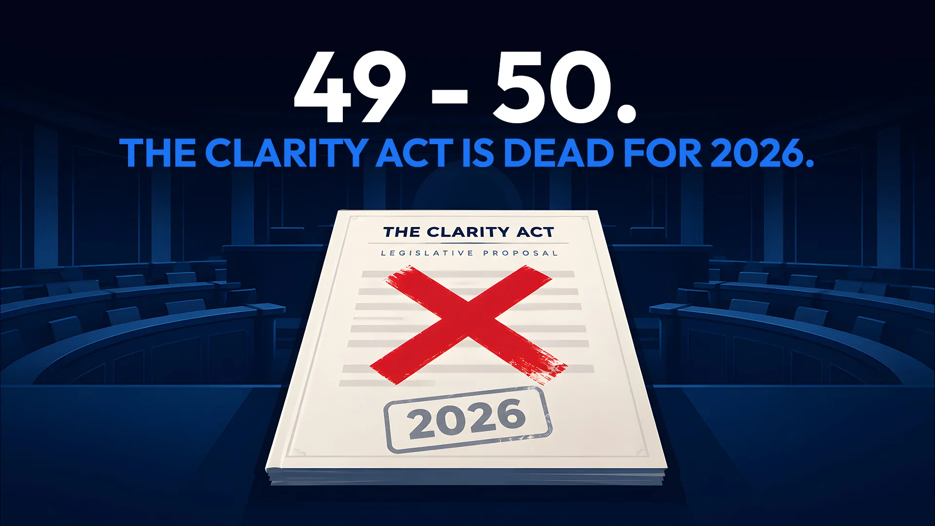 Wayex Weekly Wrap: 49-50. The Vote That Defined 2026 for Crypto.